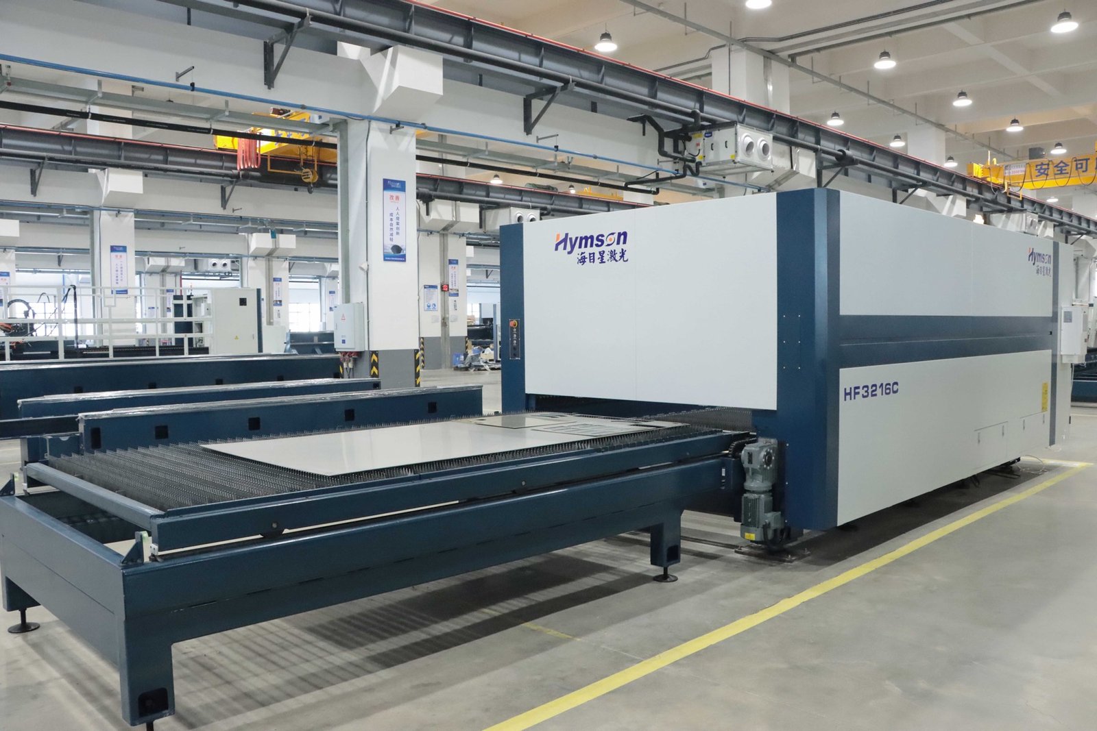 HF-3015G machine installed in workshop
